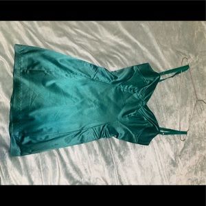 Dolce & Gabbana Green Bustier Mini Dress